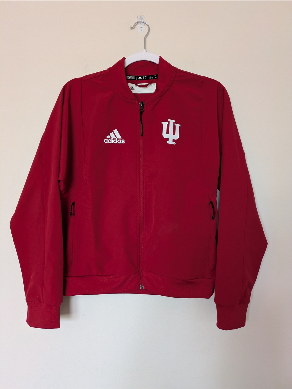 Adidas Indiana University Crimson Lightweight Zip Jacket